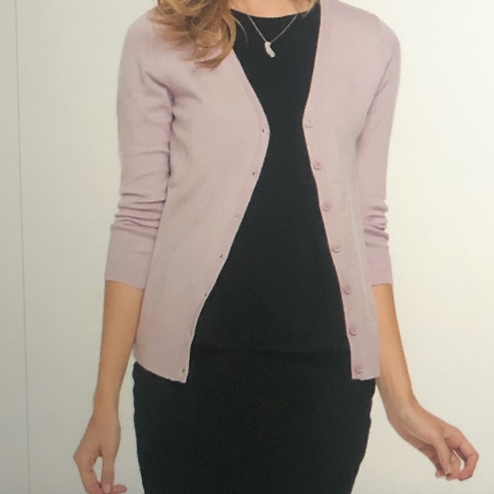 Orchid Three-Quarter Sleeve Button-Up Cardigan - Plus 3X